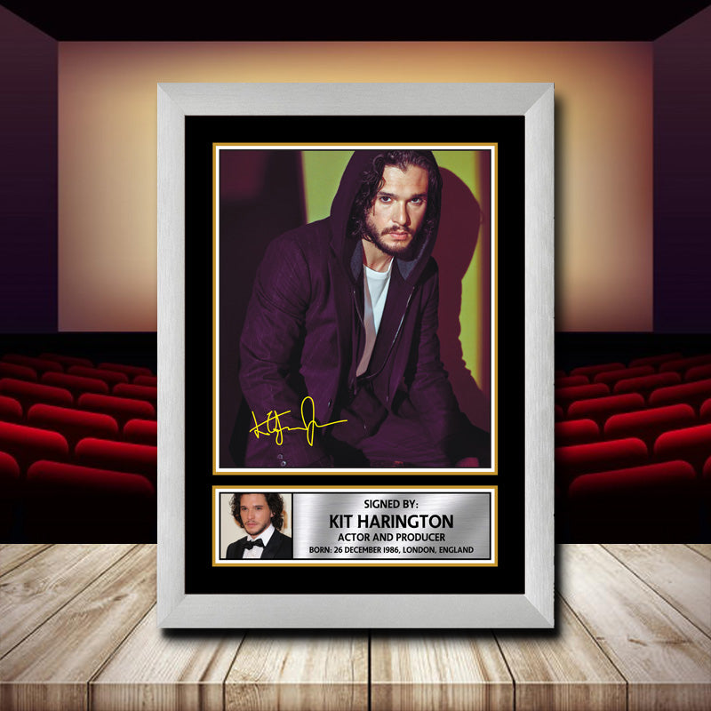 Kit Harrington Printed Signature Movie Star Poster Print Framed Wall Art Gift β Kit Harrington Printed Signature Movie Star Poster Print