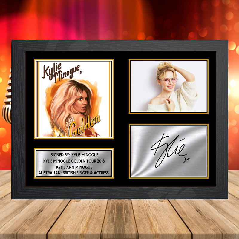 Kylie Minogue Golden Tour 2018 – Printed Signature Music-Landscape Star Print – Kylie Minogue Golden Tour 2018