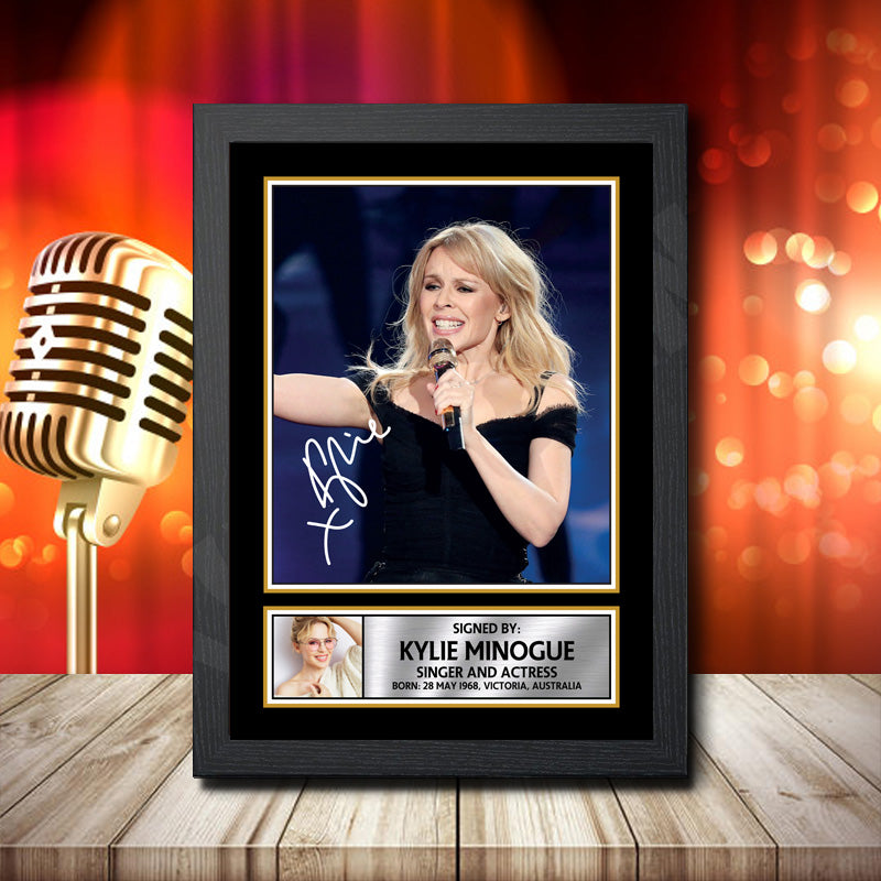 Kylie Minogue 1 – Printed Signature Music Star Print – Kylie Minogue 1