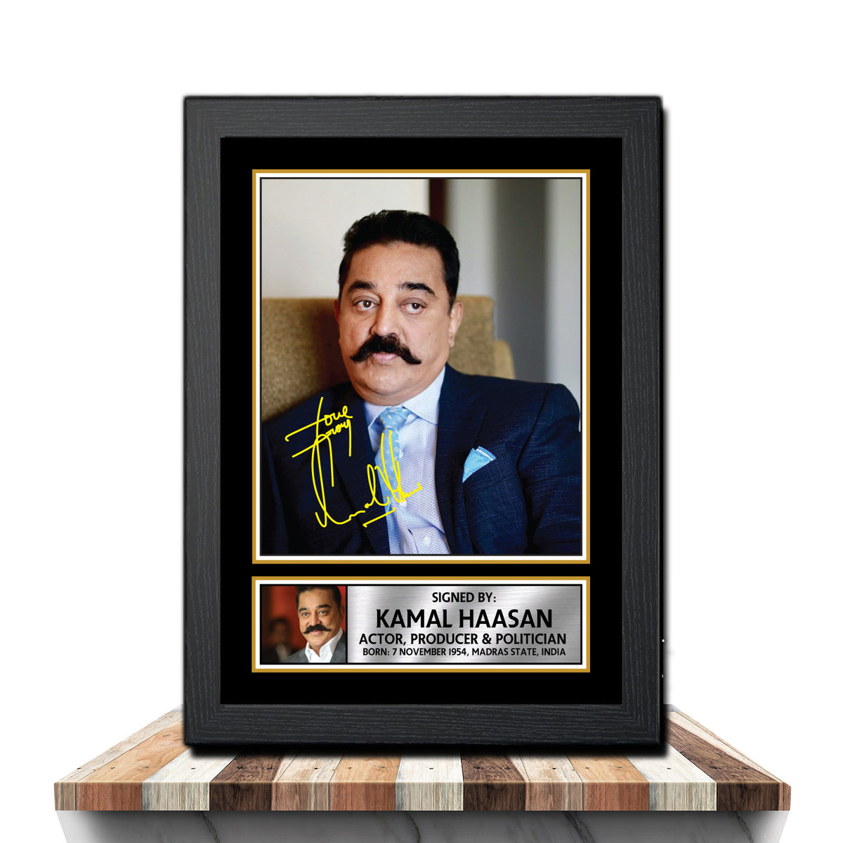 Kamal Hassan M332 Bollywood Printed Signature Poster Print Gift