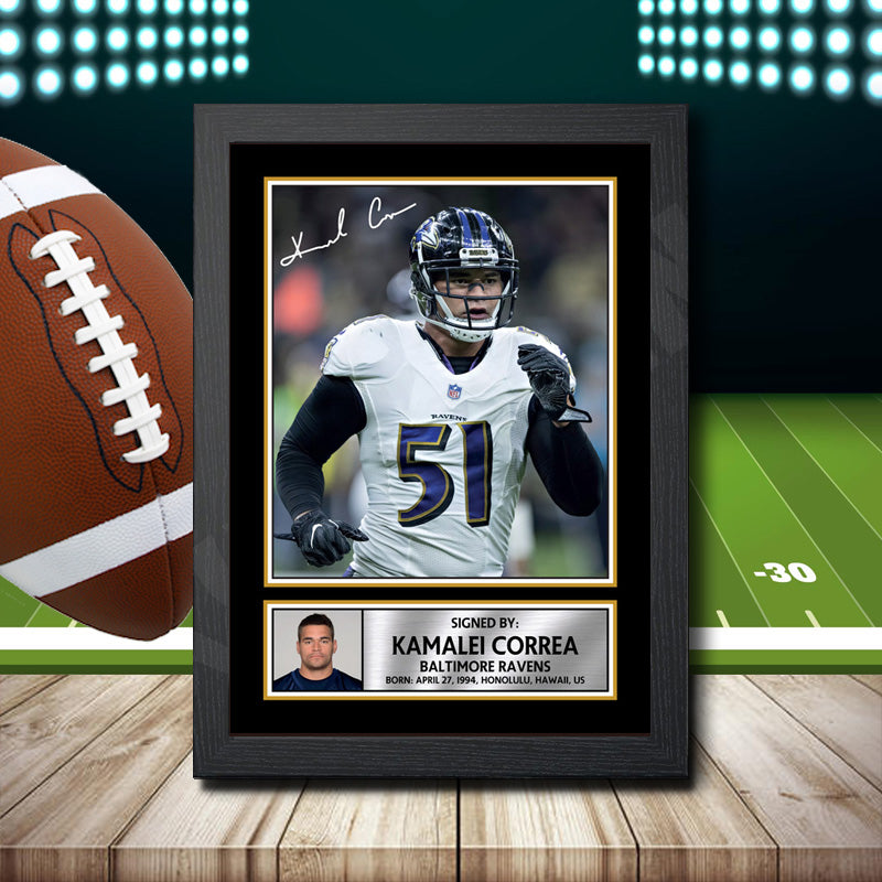 Kamalei Correa 1 – Printed Signature NFL Star Print – Kamalei Correa 1
