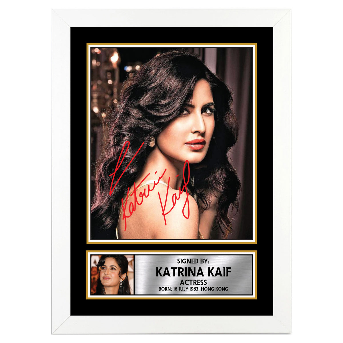 Katrina Kaif M343 Bollywood Printed Signature Poster Print Gift