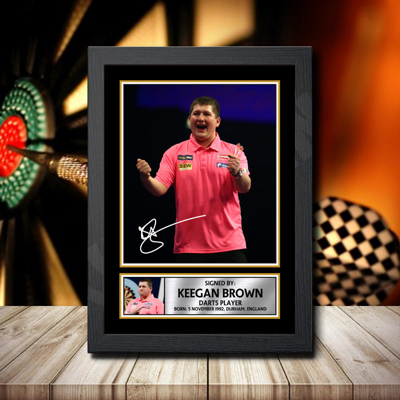 Keegan Brown 2 Printed Signature Darts Star Poster Print Framed Wall Art Gift – Keegan Brown 2 Printed Signature Darts Star Poster Print