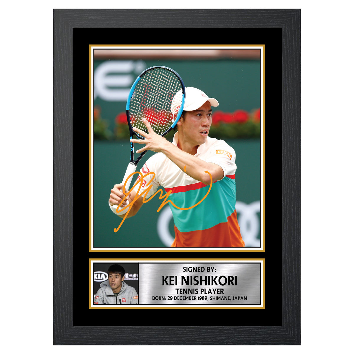 Kei Nishikori M588 Tennis Player Printed Signature Poster Print Gift