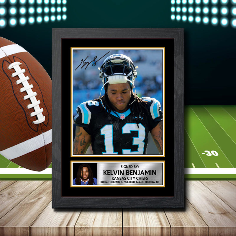 Kelvin Benjamin 2 – Printed Signature NFL Star Print – Kelvin Benjamin 2