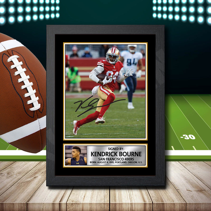 Kendrick Bourne 2 – Printed Signature NFL Star Print – Kendrick Bourne 2