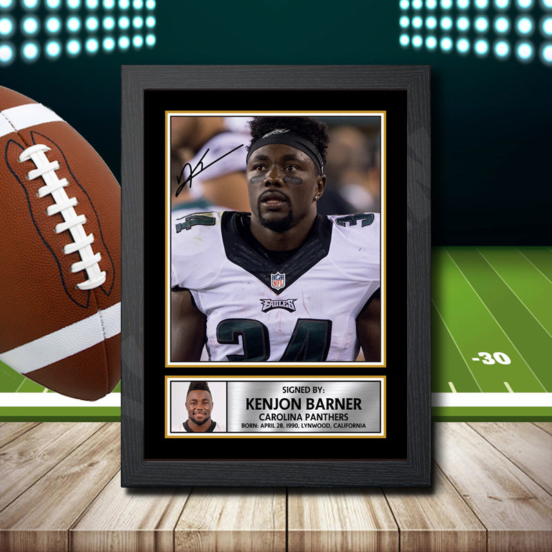 Kenjon Barner 2 – Printed Signature NFL Star Print – Kenjon Barner 2