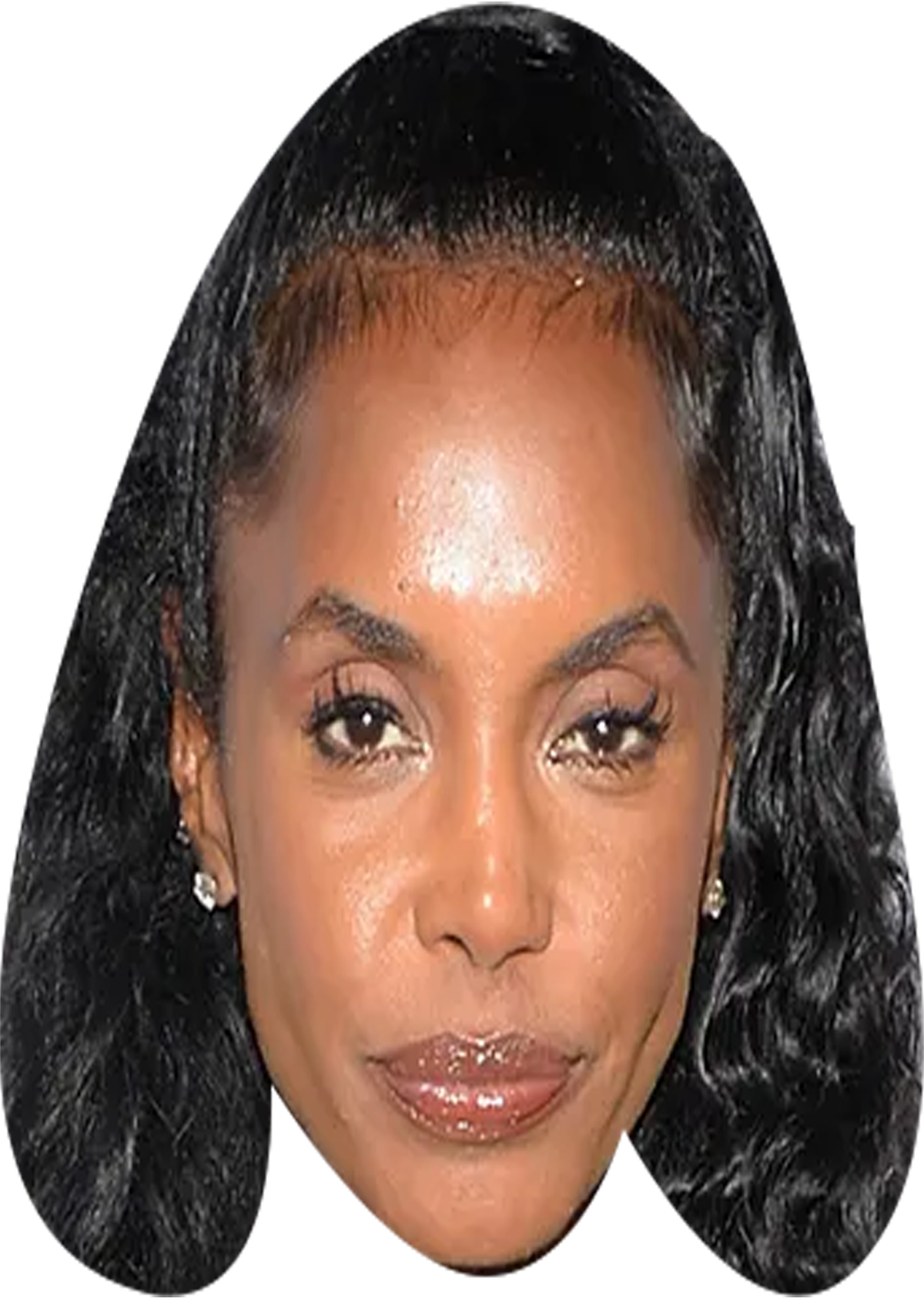 Kim Porter Face Mask – Fancy Dress Cardboard Costume Mask – Kim Porter Face Mask