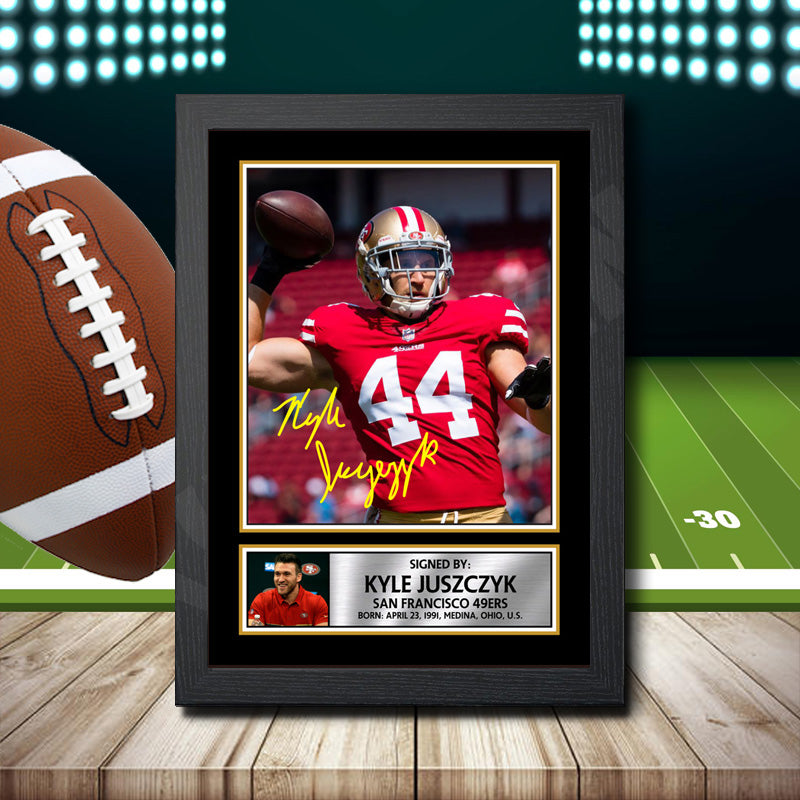 Kyle Juszczyk 2 β Printed Signature NFL Star Print β Kyle Juszczyk 2