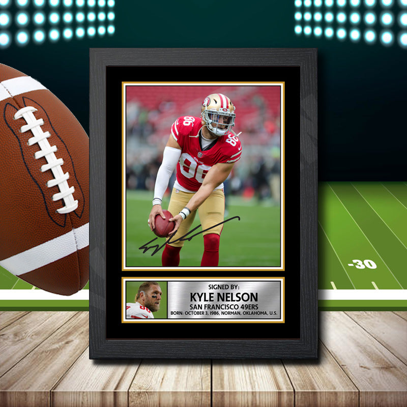 Kyle Nelson – Printed Signature NFL Star Print – Kyle Nelson