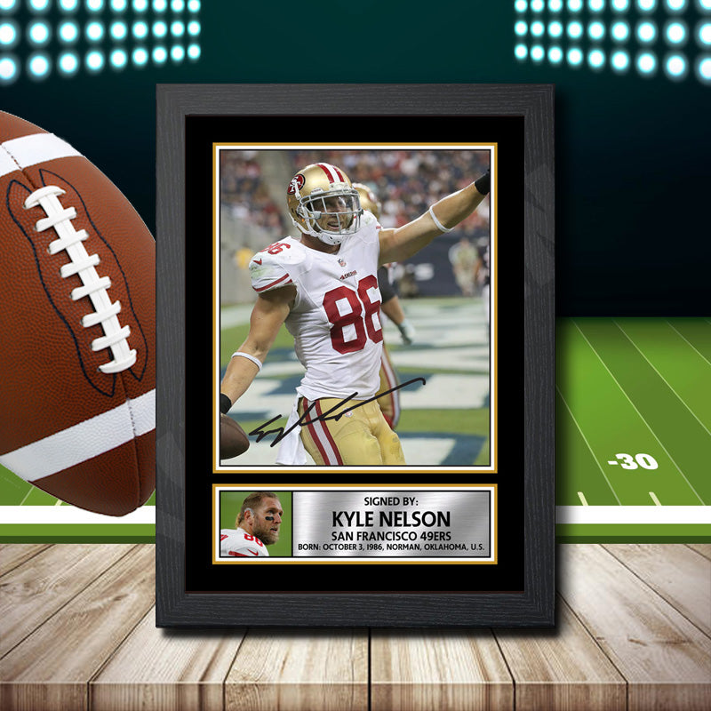 Kyle Nelson 2 – Printed Signature NFL Star Print – Kyle Nelson 2