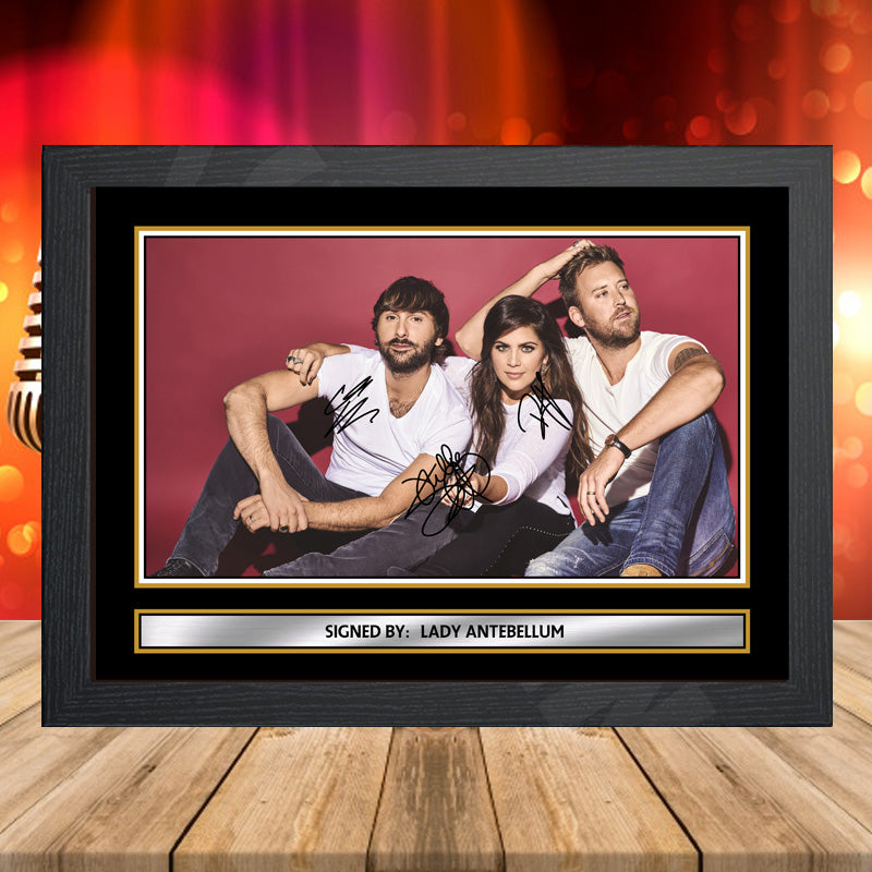 Lady Antebellum 1 – Printed Signature Music-Landscape Star Print – Lady Antebellum 1