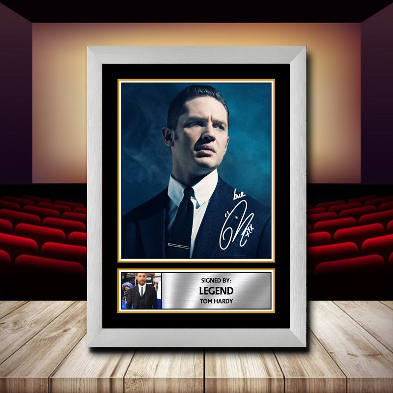 Legend Tom Hardy Printed Signature Movie Star Poster Print Framed Wall Art Gift β Legend Tom Hardy Printed Signature Movie Star Poster Print