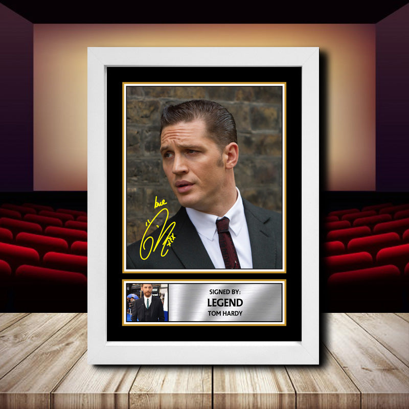 Legend Tom Hardy 2 Printed Signature Movie Star Poster Print Framed Wall Art Gift – Legend Tom Hardy 2 Printed Signature Movie Star Poster Print