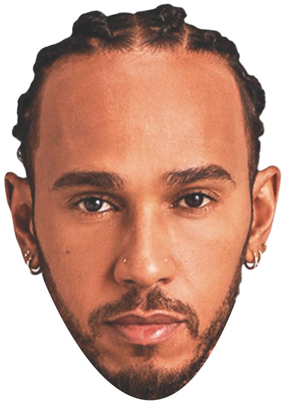 Lewis Hamilton Face Mask – Formula Racing Champion Mask for Stag Do, Hen Night, Fancy Dress & Costume Parties – Funny Adult Card Mask – Lewis Hamilton Face Mask