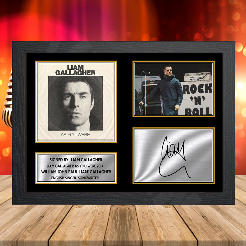 Liam Gallagher As You Were 2017 1 – Printed Signature Music-Landscape Star Print – Liam Gallagher As You Were 2017 1