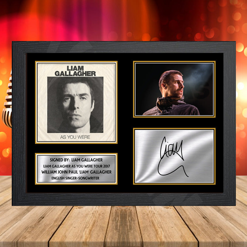 Liam Gallagher As You Were Tour 2017 – Printed Signature Music-Landscape Star Print – Liam Gallagher As You Were Tour 2017