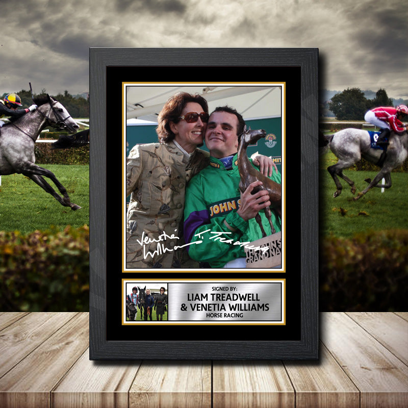 Liam Treadwell Venetia Williams Printed Signature Horse-Racing Star Poster Print Framed Wall Art Gift β Liam Treadwell Venetia Williams Printed Signature Horse-Racing Star Poster Print