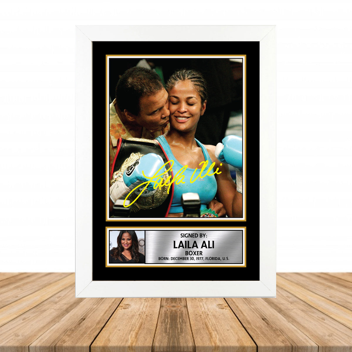 Laila Ali M868 Television Printed Signature Poster Print Gift