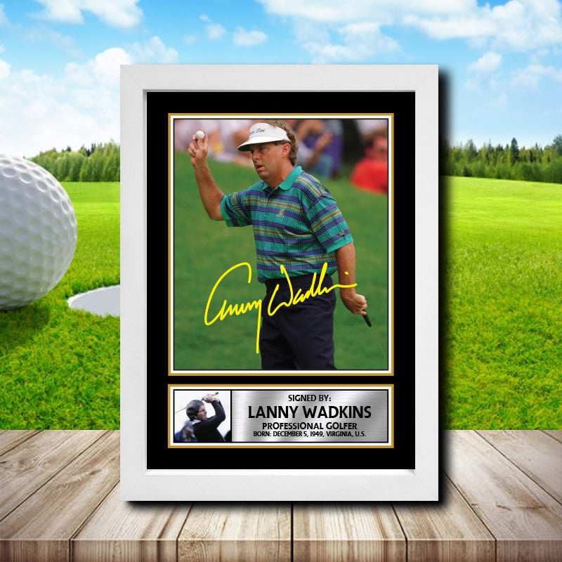 Lanny Wadkins 2 Golf Printed Signature Poster Print Gift