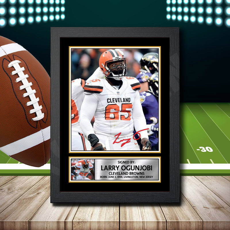 Larry Ogunjobi 2 – Printed Signature NFL Star Print – Larry Ogunjobi 2