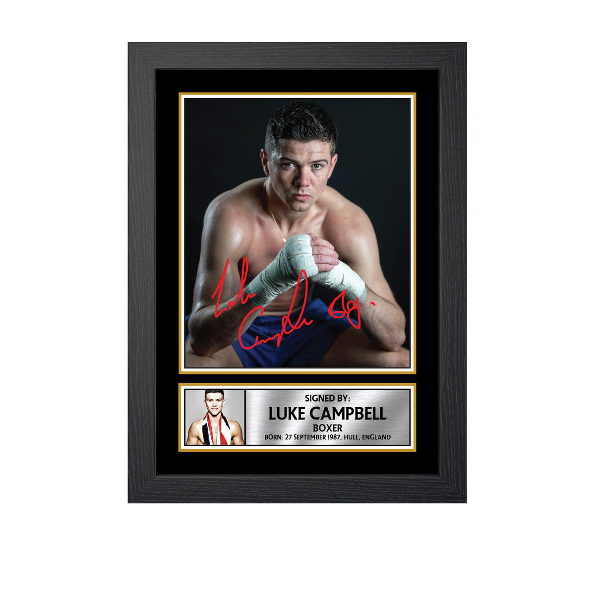 Luke Canpbell M747 Boxing Printed Signature Poster Print Gift