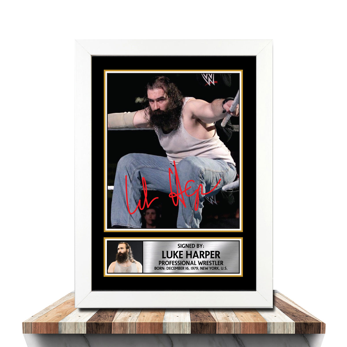 Luke Harper M1034 Wrestling Printed Signature Poster Print Gift