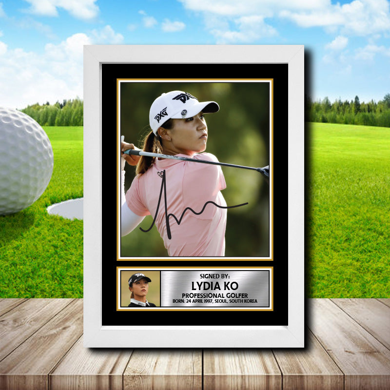 Lydia Ko 2 Golf Printed Signature Poster Print Gift