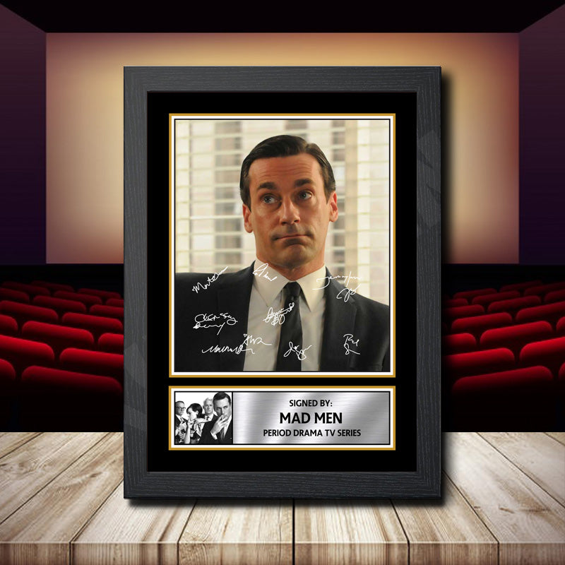 Mad Men 2 Printed Signature Movie Star Poster Print Framed Wall Art Gift – Mad Men 2 Printed Signature Movie Star Poster Print