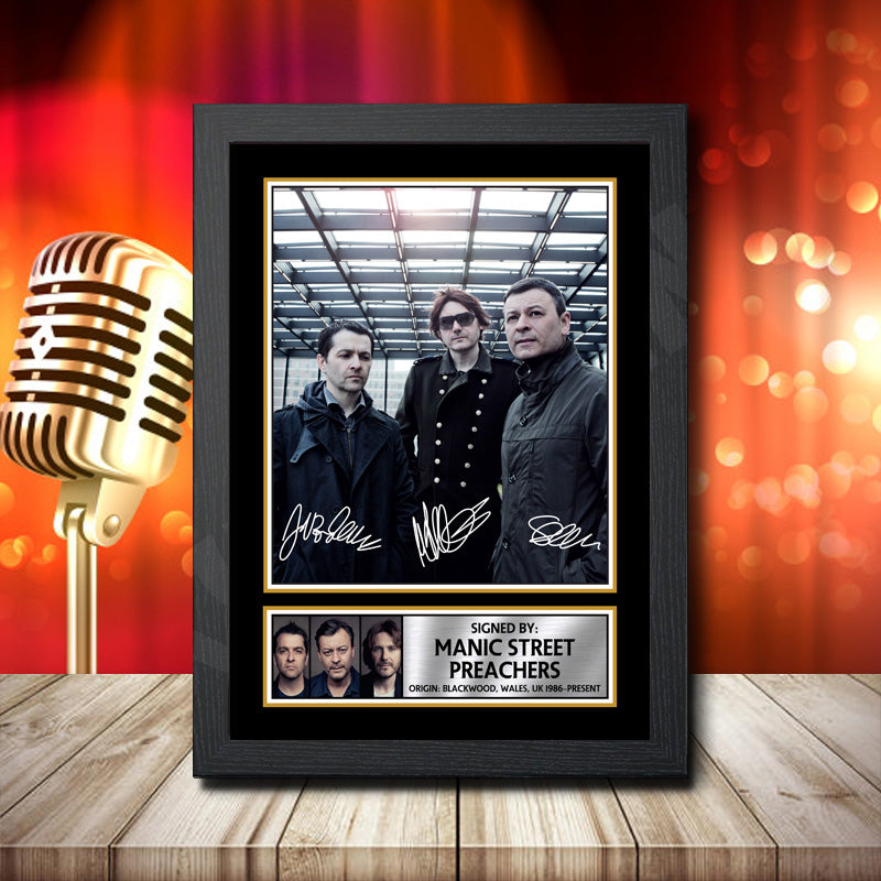 Manic Street 1 – Printed Signature Music Star Print – Manic Street 1