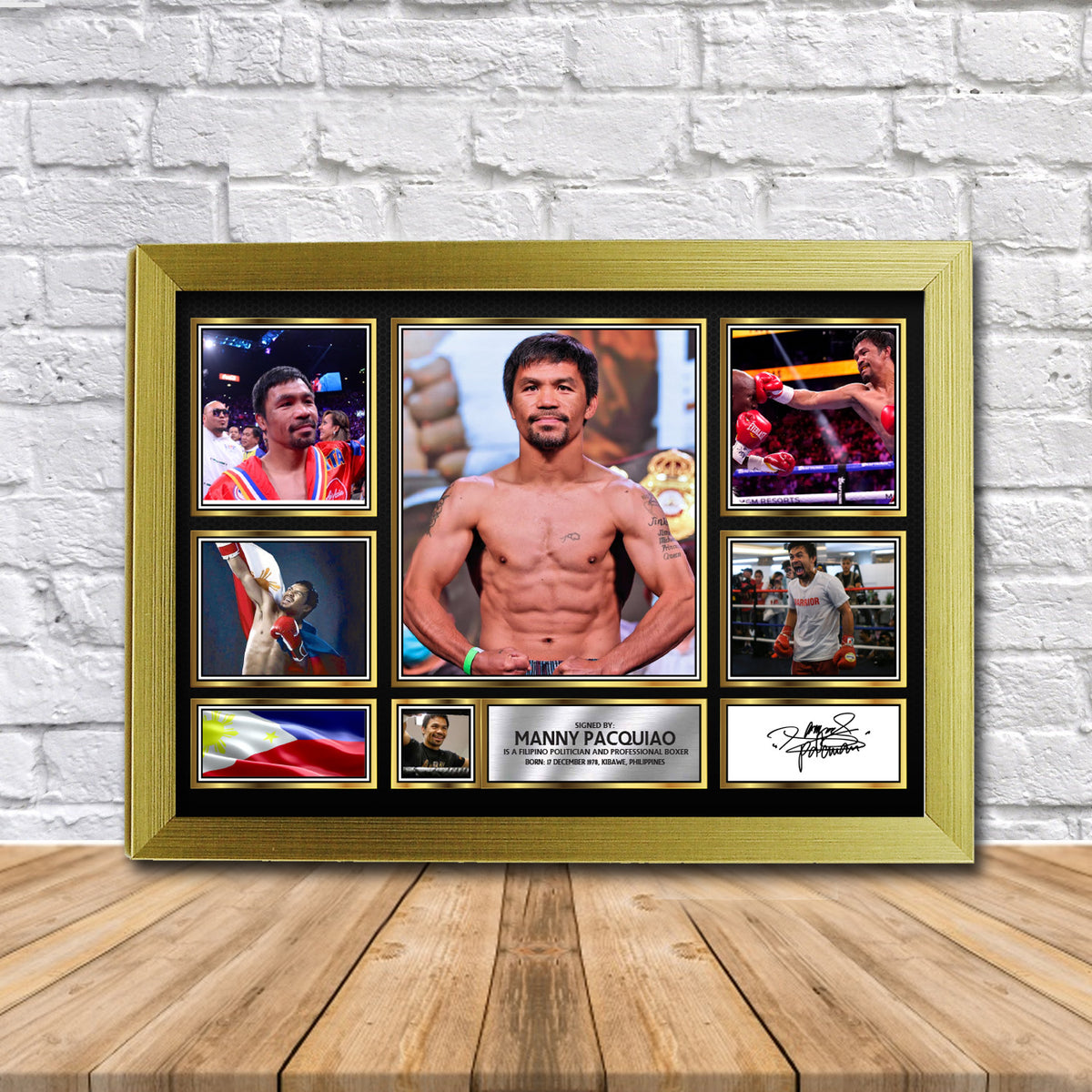 Manny Pacquiao Boxing Gift Framed Printed Signature Star Poster Print Wall Art Gift β Manny Pacquiao Boxing Gift Framed Printed Signature Star Poster Print Wall Art