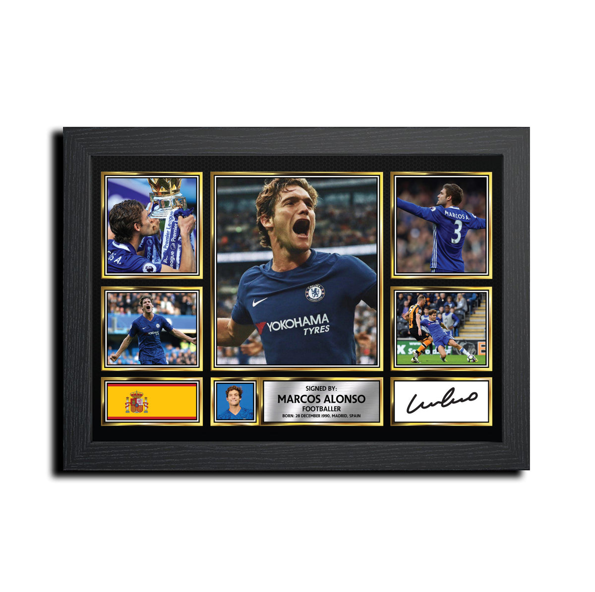 MARCOS ALONSO Football Gift MC1642 Printed Signature Star Poster Print Wall Art Gift – Marcos Alonso Football Gift MC1642 Printed Signature Star Poster Print Wall Art