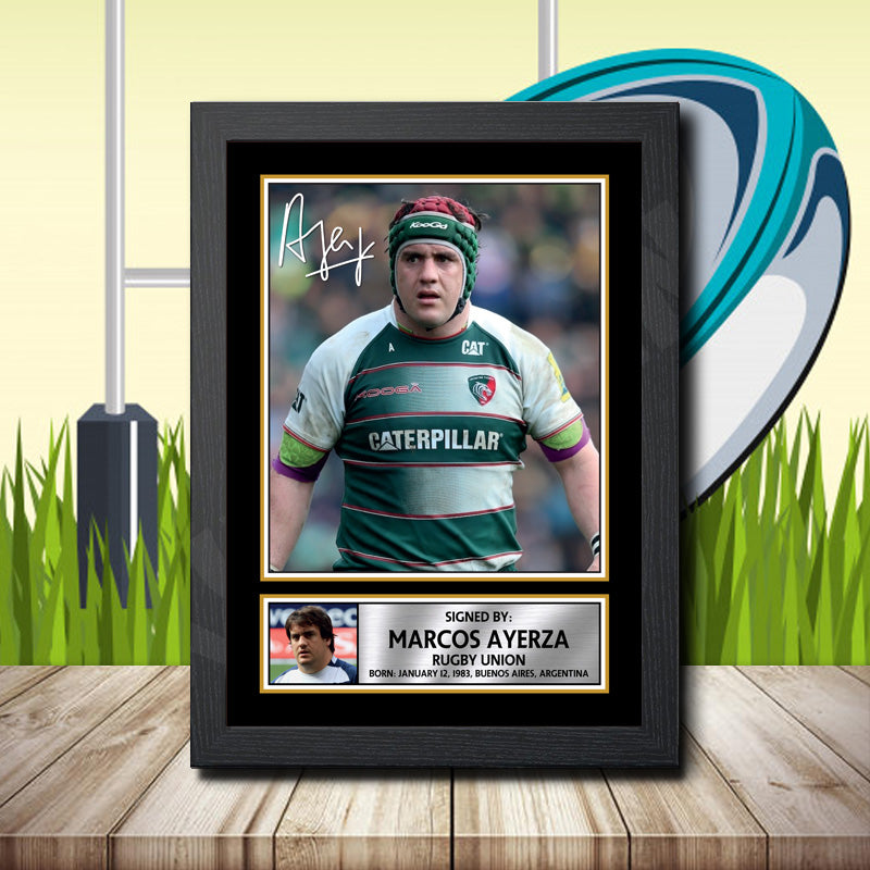 Marcos Ayerza 1 Printed Signature Rugby Star Poster Print Framed Wall Art Gift – Marcos Ayerza 1 Printed Signature Rugby Star Poster Print