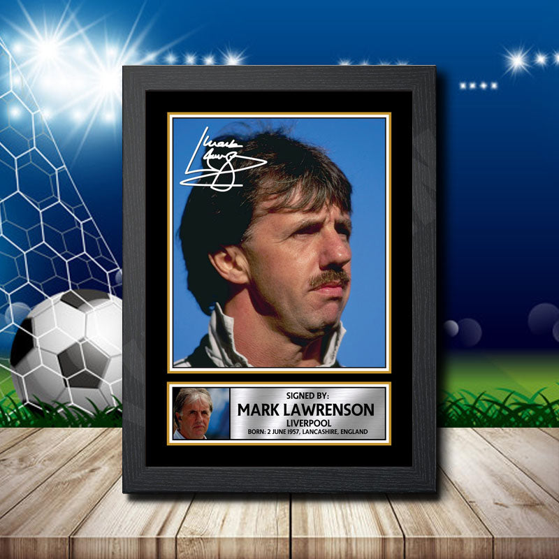 Mark Lawrenson 2 Printed Signature Footballers Star Poster Print Framed Wall Art Gift – Mark Lawrenson 2 Printed Signature Footballers Star Poster Print