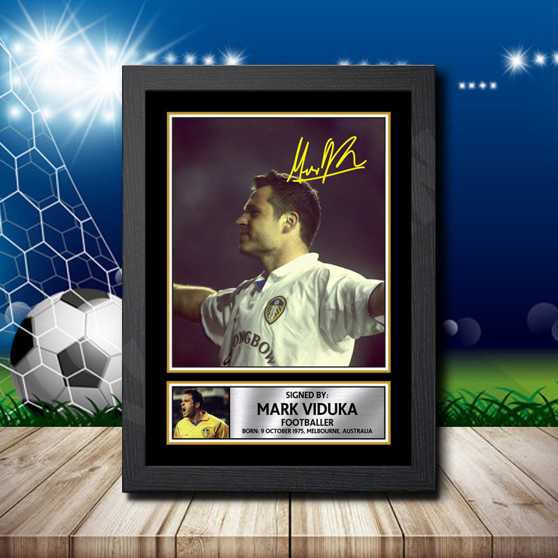 Mark Viduka Printed Signature Footballers Star Poster Print Framed Wall Art Gift β Mark Viduka Printed Signature Footballers Star Poster Print
