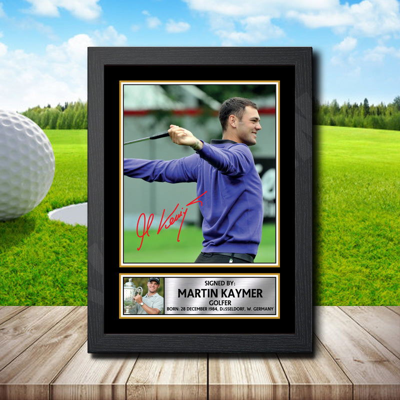 Martin Kaymer 2 Printed Signature Golfer Star Poster Print Framed Wall Art Gift β Martin Kaymer 2 Printed Signature Golfer Star Poster Print