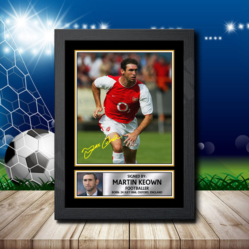 Martin Keown 2 Printed Signature Footballers Star Poster Print Framed Wall Art Gift – Martin Keown 2 Printed Signature Footballers Star Poster Print