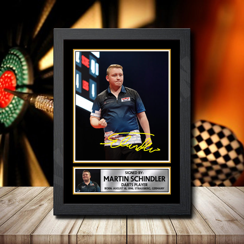 Martin Schindler Printed Signature Darts Star Poster Print Framed Wall Art Gift – Martin Schindler Printed Signature Darts Star Poster Print