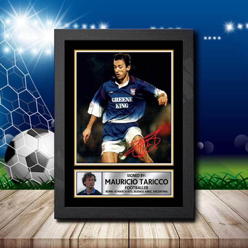 Mauricio Taricco Printed Signature Footballers Star Poster Print Framed Wall Art Gift β Mauricio Taricco Printed Signature Footballers Star Poster Print