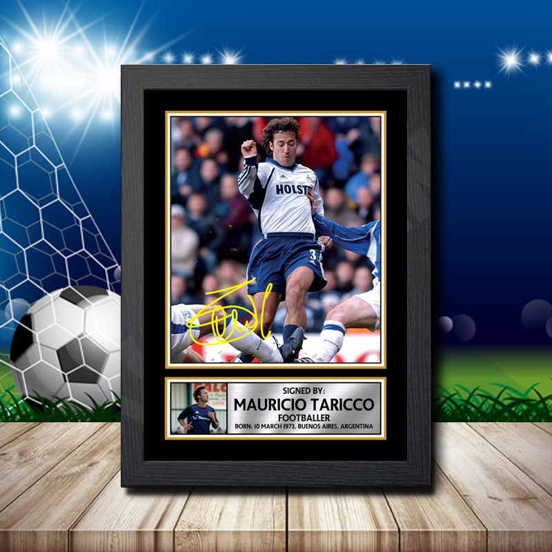Maurico Taricco Printed Signature Footballers Star Poster Print Framed Wall Art Gift – Maurico Taricco Printed Signature Footballers Star Poster Print