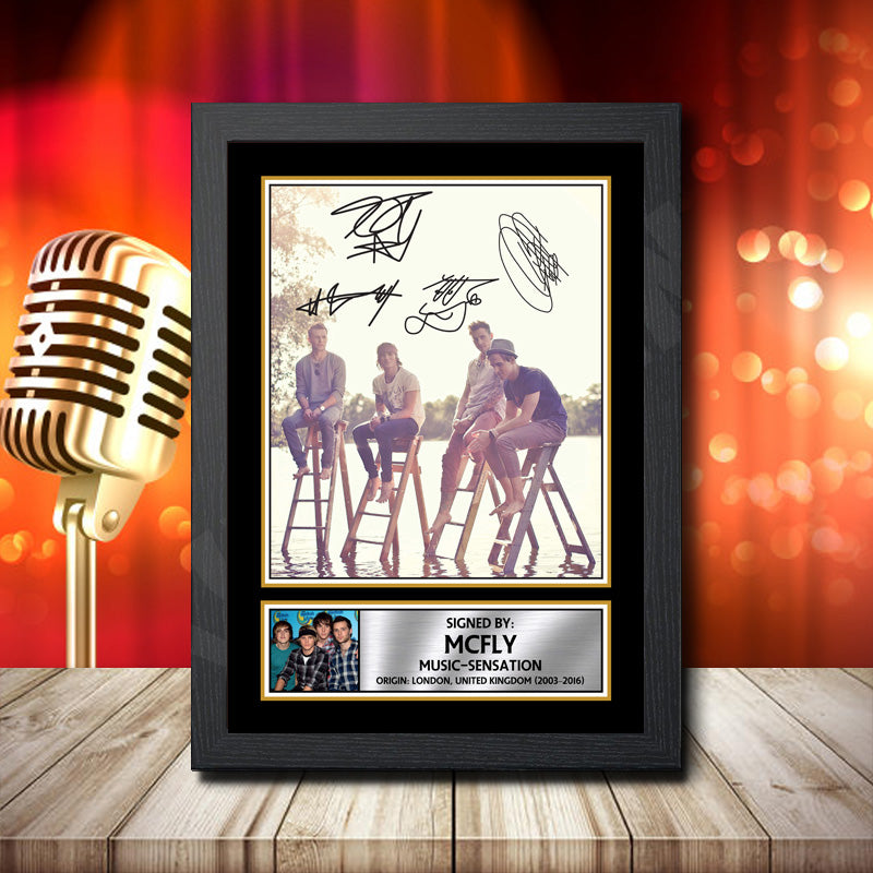 Mcfly 2 – Printed Signature Music Star Print – Mcfly 2