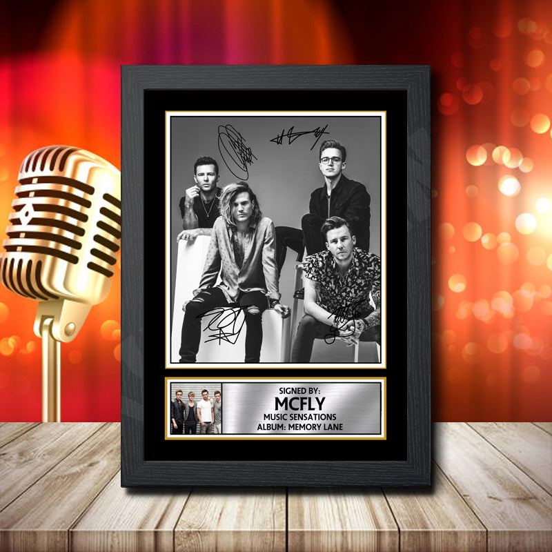 Mcfly Nemory Lane 1 Printed Signature Music Star Poster Print Framed Wall Art Gift – Mcfly Nemory Lane 1 Printed Signature Music Star Poster Print