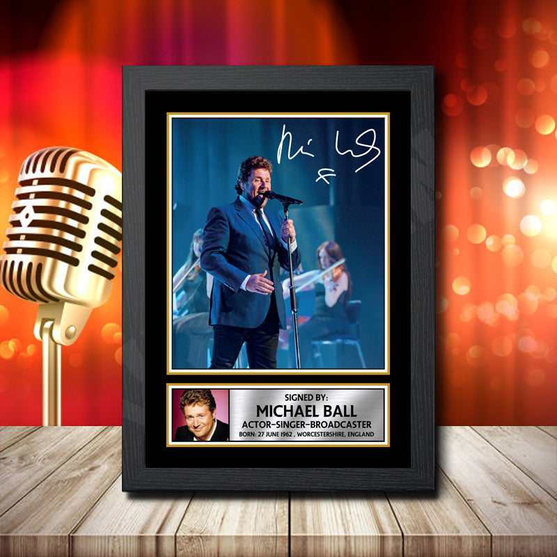 Michael Ball 1 – Printed Signature Music Star Print – Michael Ball 1