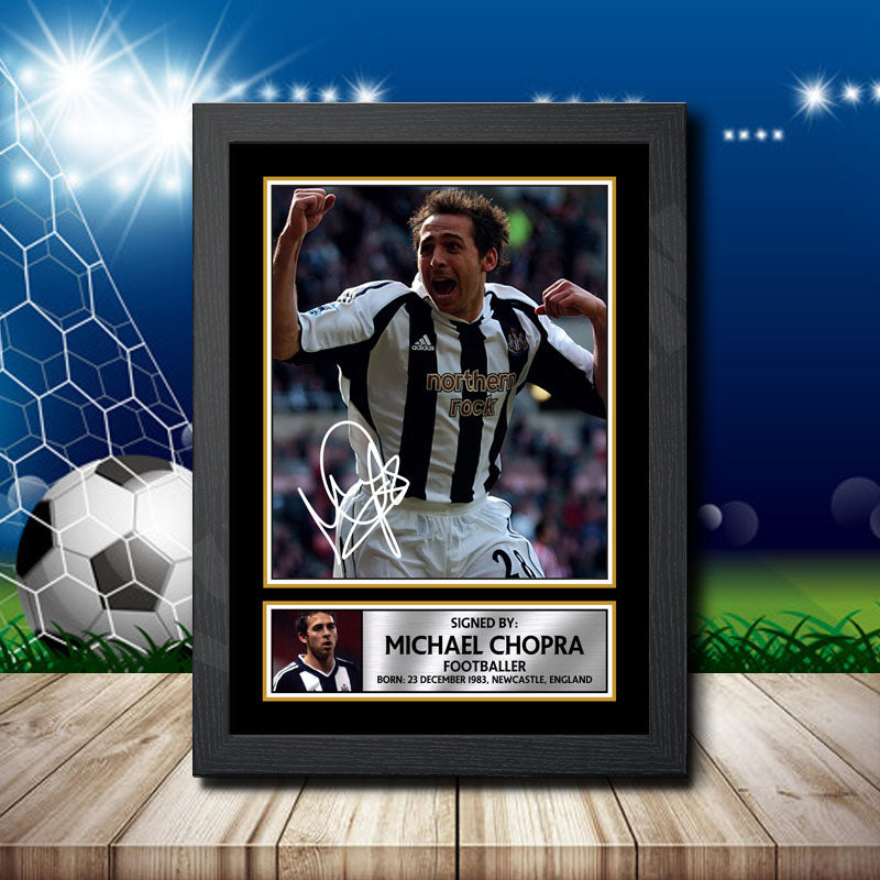 Michael Chopra 2 Printed Signature Footballers Star Poster Print Framed Wall Art Gift β Michael Chopra 2 Printed Signature Footballers Star Poster Print
