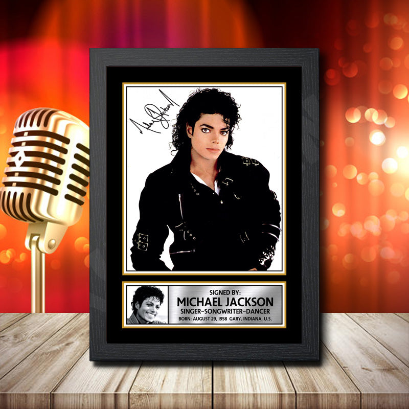 Michael Jackson 2 – Printed Signature Music Star Print – Michael Jackson 2