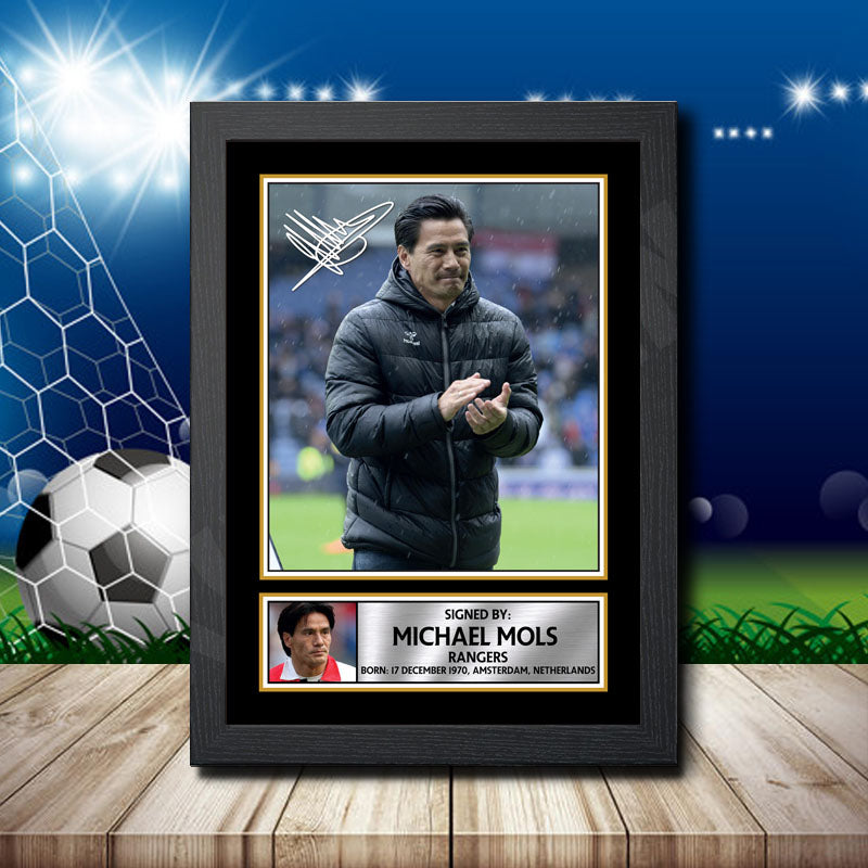 Michael Mols 2 Printed Signature Footballers Star Poster Print Framed Wall Art Gift β Michael Mols 2 Printed Signature Footballers Star Poster Print