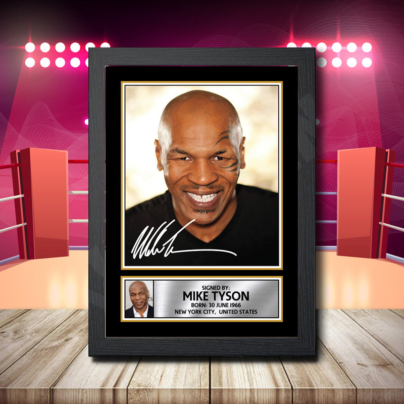 Mike Tyson Printed Signature Boxing Star Poster Print Framed Wall Art Gift – Mike Tyson Printed Signature Boxing Star Poster Print