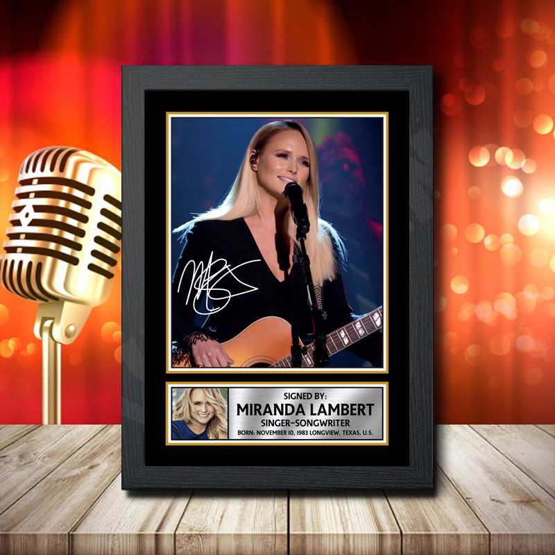 Miranda Lambert 2 – Printed Signature Music Star Print – Miranda Lambert 2