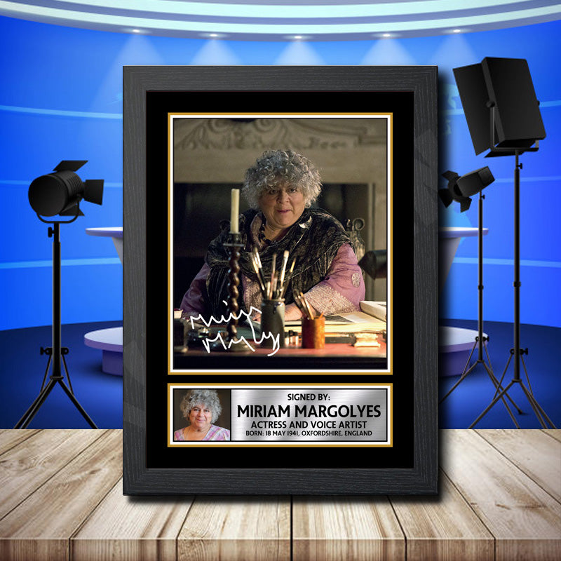 Miriam Margolyes 2 Printed Signature Television Star Poster Print Framed Wall Art Gift – Miriam Margolyes 2 Printed Signature Television Star Poster Print