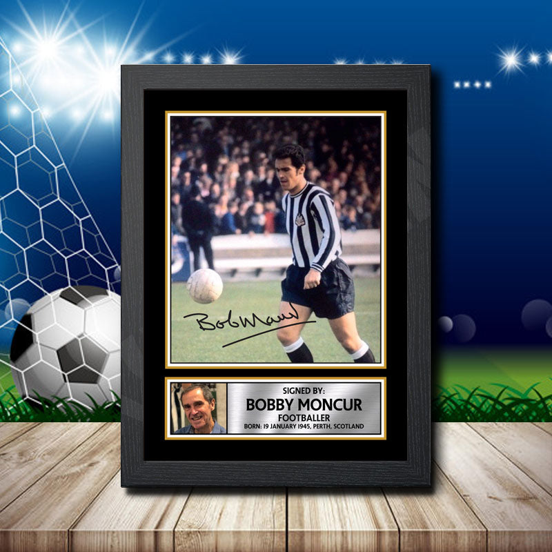 Moncur 1 Printed Signature Footballers Star Poster Print Framed Wall Art Gift – Moncur 1 Printed Signature Footballers Star Poster Print